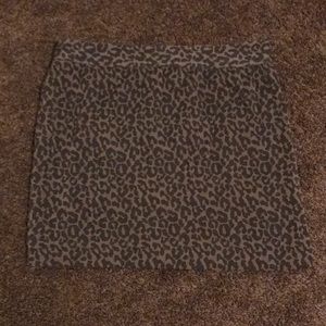 Cheetah print skirt